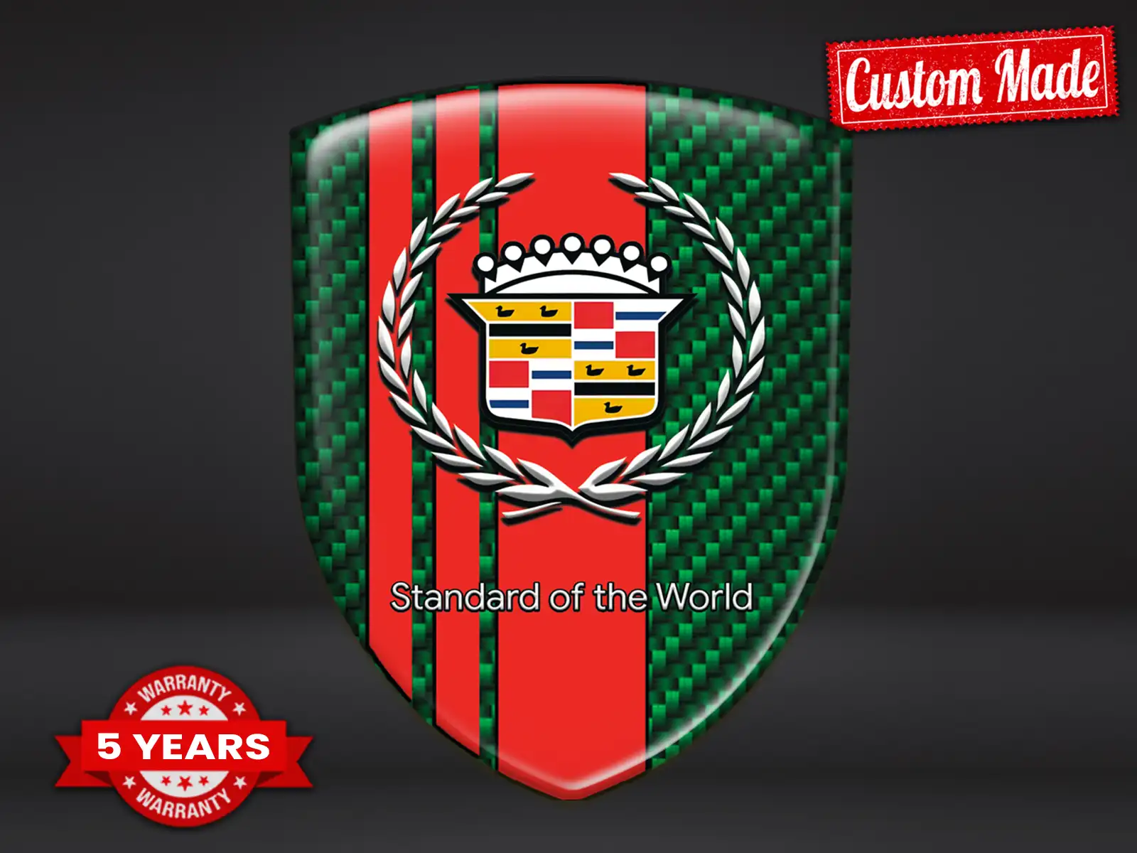 Cadillac Fensteraufkleber Premium Stern Hochwertig Auto